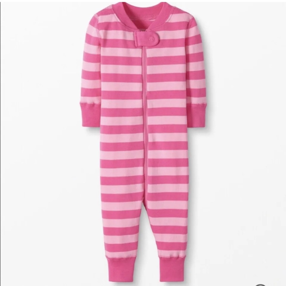 Hanna Andersson Baby Toddler 2T/ 85cm Pajamas PJs Sleeper Pink Zip Organic